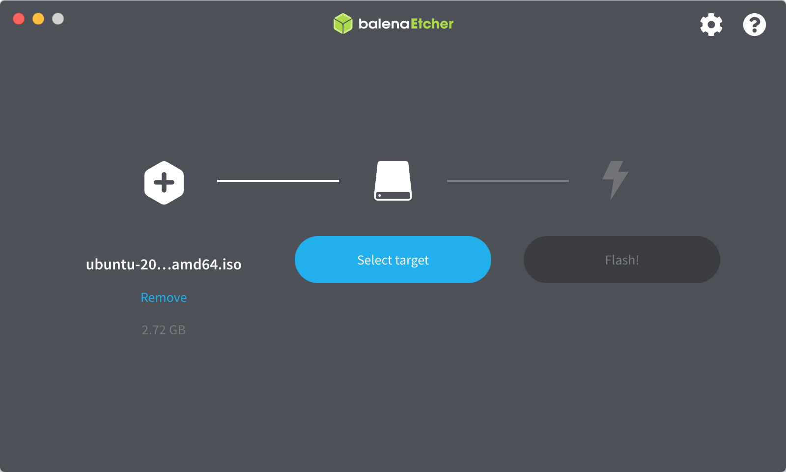 Etcher 软件的截图